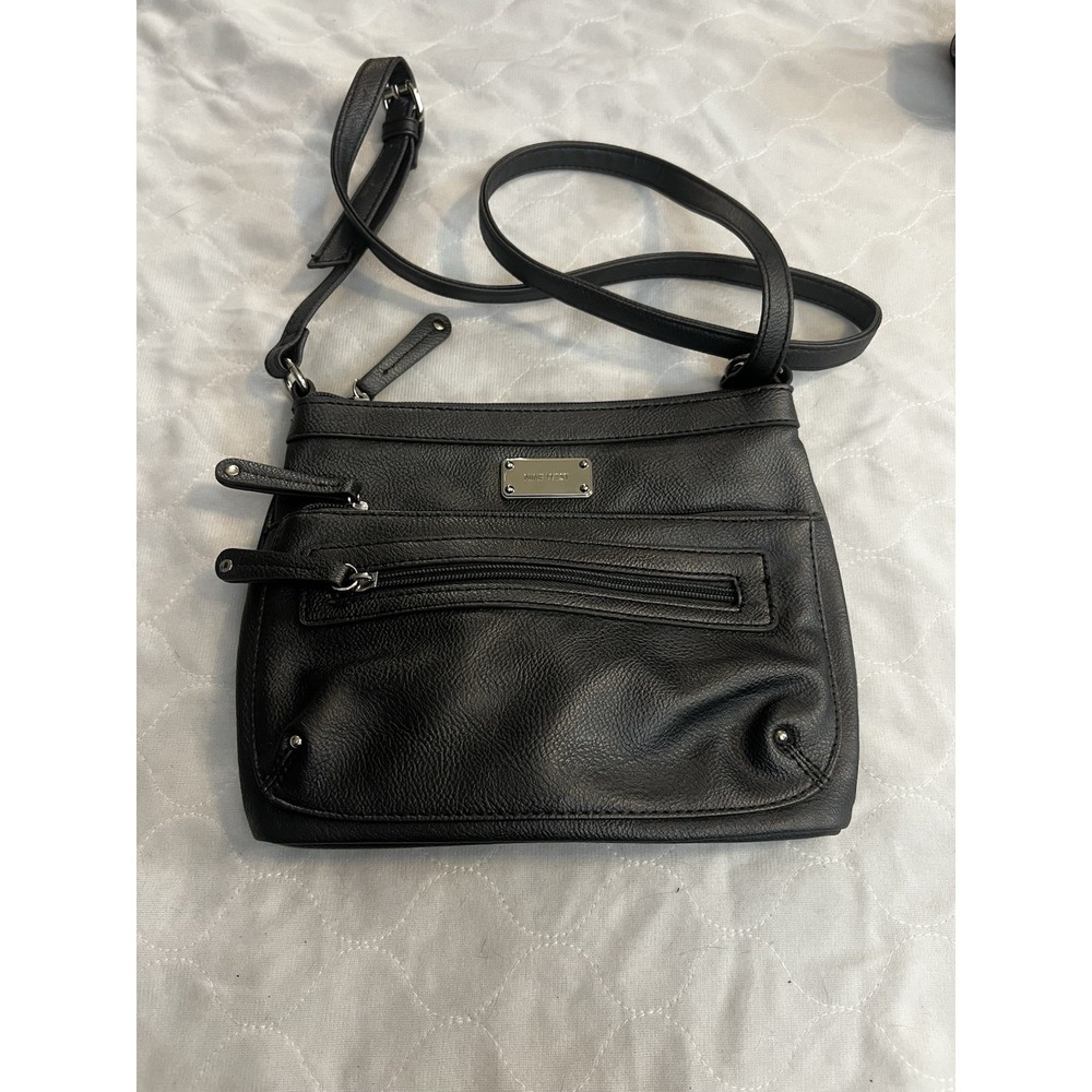 Nine West Medium Cross Body Bag Purse Handbag Faux Leather EUC